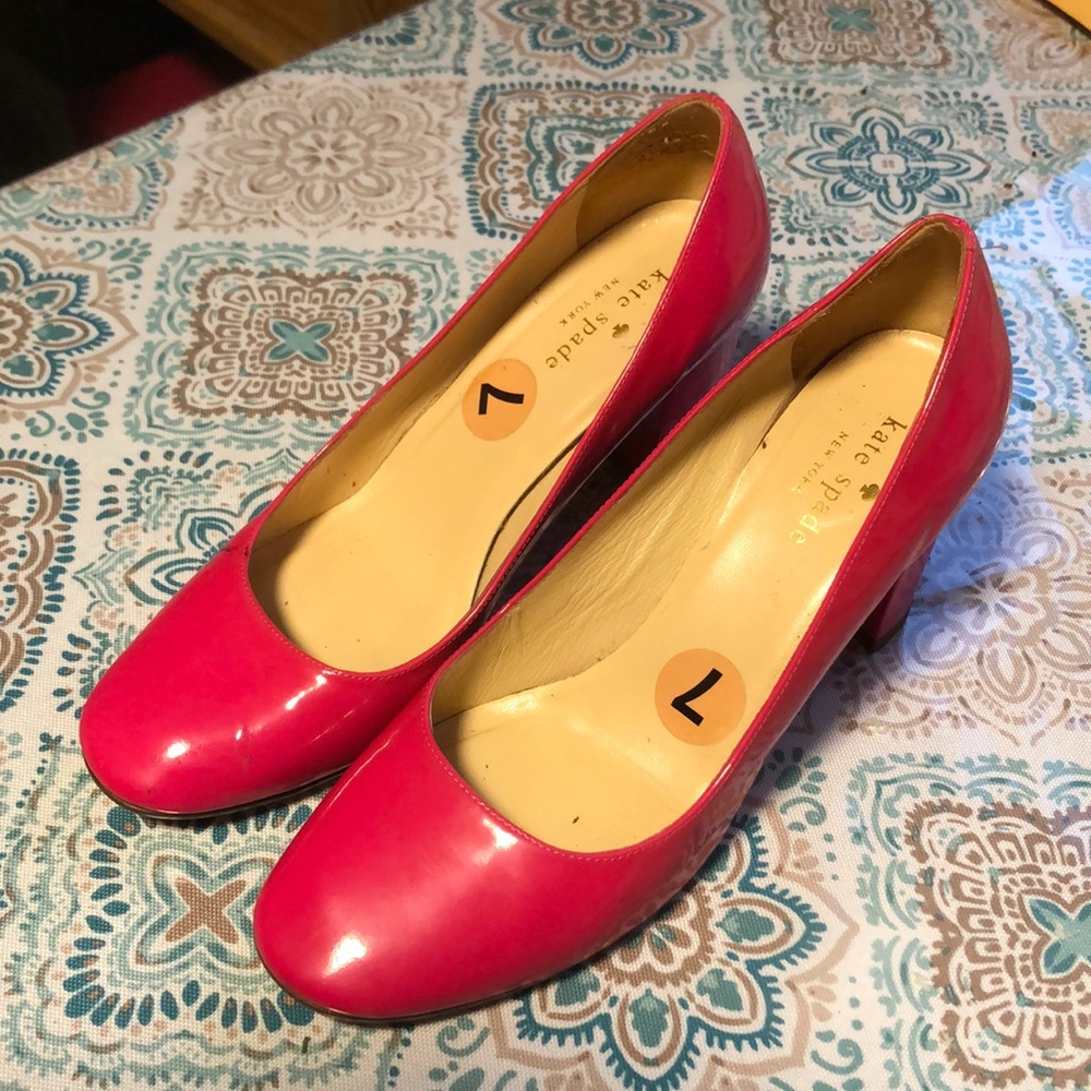 Kate Spade hoy pink shoes